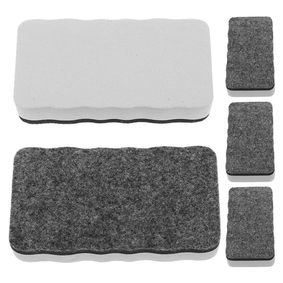 WHAMVOX 5pcs Magnetic Whiteboard EVA Eraser Dry Eraser Board Erasers Reusable Dry Eraser Whiteboard Cleaners for Classroom Teachers Office