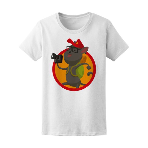 Traveler Cat Tourist Tee Women's -Image by Shutterstock