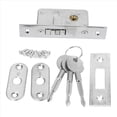 thumbnail image 3 of 6X / Cerradura de Puerta, Cerradura de Gancho para Puerta Corrediza, Cuerpo de Cerradura de AleacióN, de Puerta de Vidrio, , Duradero, Herrajes para Puerta, 3 of 5