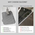 thumbnail image 6 of Silicone Faucet Mat, Double-Sided Faucet Splash Guard for Kitchen Sink, Reusable Water Blocker Pad for Bathroom, RV, and Countertop, 6 of 9