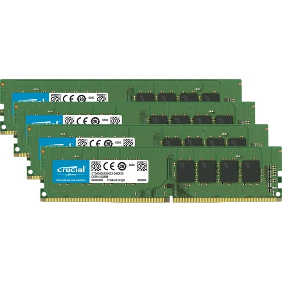 Kit Memory Crucial de 32 GB (8 GB x 4) DDR4 de 2133 MHz de rango único
