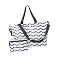 thumbnail image 3 of Bolsa de playa, bolsa de viaje, resistente a la arena, para mujer, portátil, para piscina, para vacaciones familiares, artículos esenciales, juguetes Azul, 3 of 8