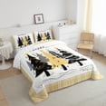 thumbnail image 3 of jejeloiu Christmas Tree Bedding Comforter Set,Marry Xmas Twin Comforter Sets,Yellow Geometric Plaid Bedding Set For Girl Boy,Ultra Soft Room Decoration Reversible,2 Pieces, 3 of 8
