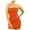 Orange, variant on IROINNID Wedding Guest Dresses for Women Formal Evening Night Dress Spring And Summer Solid Color One Line Collar Bag Hip All Match Nightclub Dress Elegant Bodycon Dress,Hot Pink