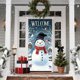 thumbnail image 2 of Decoraciones de Navidad Interior 35 X 71 Pulgadas Marco de Puerta de Navidad - Patrón de Santa Claus - Decoración de Puerta de Navidad - Decoración de Fiesta Del Festival, 2 of 6
