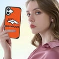 thumbnail image 4 of Apple iPhone 16 (6.1) - NFL Licensed Denver Broncos Team Logo on Orange Textured Dual Layer Case, 4 of 5