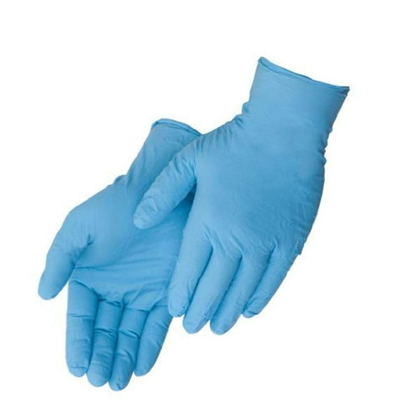 Liberty Glove & Safety T2010W/XL Duraskin Nitrile Industrial Glove, Powder Free, Disposable, 4 mil Thickness, X-Large, Blue (Box of 100)