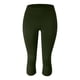 thumbnail image 4 of Leggings de talla grande para mujer: pantalones capri de yoga, faja moldeadora que realza los glúteos, tejido de poliéster, tallas XL-XXXXXL para hacer ejercicio/uso informal., 4 of 5