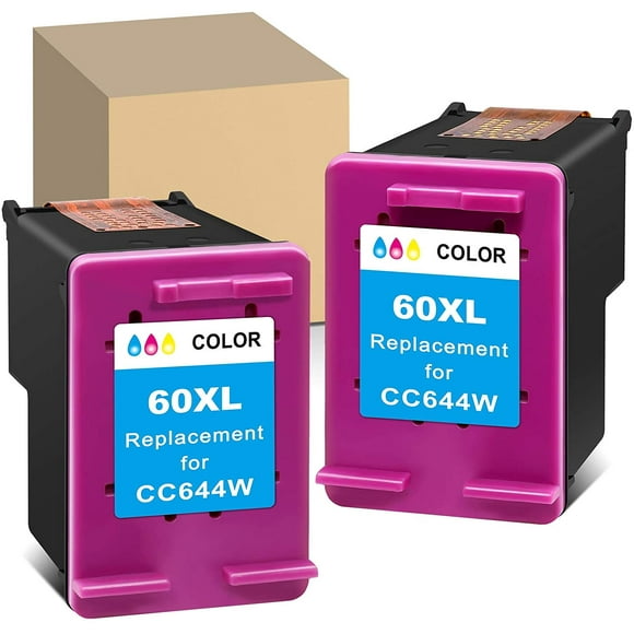 ATOPolyjet Remanufactured Ink Cartridge Replacement for HP 60 60XL (2 Tri-Color) Used for HP Photosmart C4700 C4780
