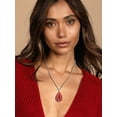 thumbnail image 3 of Bestyle Women Teardrop Necklace Pendant Healing Tree of Life Jewelry Nature Red Agate Gemstone Necklace Birthday Gifts for Her - January, 3 of 9