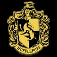 thumbnail image 2 of Girl's Harry Potter Classic Hufflepuff House Crest Graphic Cropped T-Shirt Black Large, 2 of 3