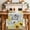 Yellow Grey, variant on Sunflower Floral Table Runner 90 Inches Long Farmhouse Dress Scarves, Farmhouse Pastoral Daisy Bees Brown Wood Dining Tablerunner for Coffee Table/Kitchen Island/Party Décor, 13" x 90"