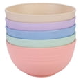 thumbnail image 3 of KAKOWELY Durable PP Material Rice Bowl with Stacking Design for Kitchen Small Size 5 Pcs Assorted Color,5.2"X5.2"X2.28", 3 of 4
