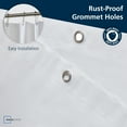 thumbnail image 5 of (3 pack) Mainstays Medium Weight PEVA Stall Sized Shower Curtain Liner, 54" x 78" – White, 5 of 11