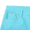 thumbnail image 5 of Shorts for Women Colorful Denim Casual Candy White High Waist Summer Shorts, 5 of 6