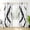 Black, variant on RisChhery Modern Black And White Wave Print Room Darkening Curtains, 2 Panels Set, 42x63 inch, Light Blocking Grommet Drapes