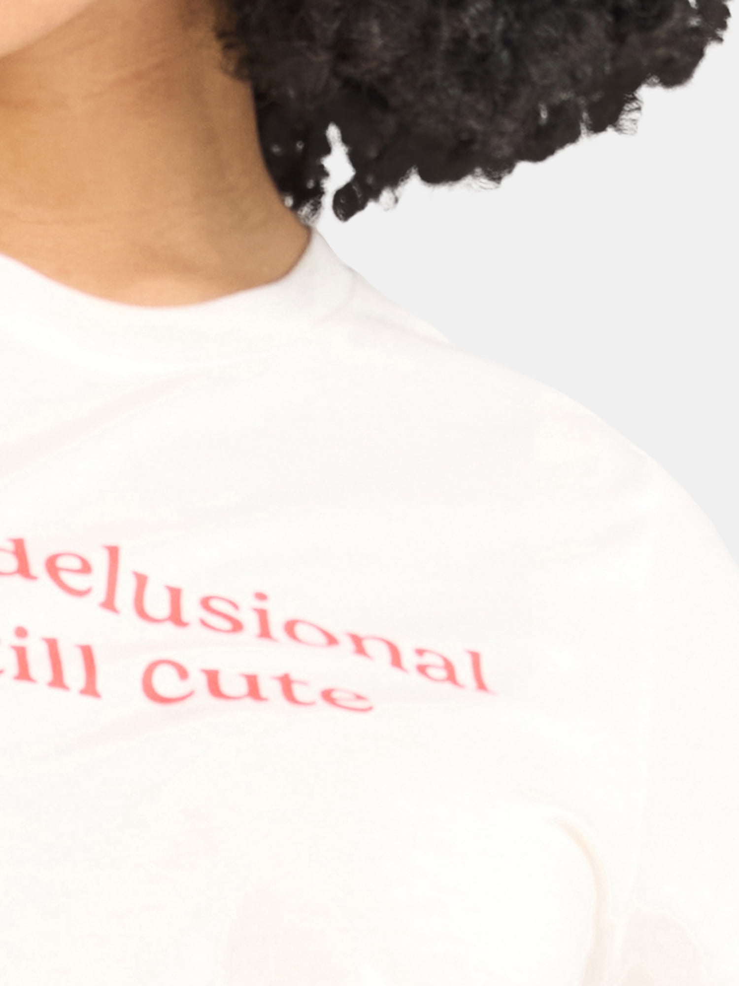 Slightly Delusional Women's Graphic Tee with Short Sleeves, Sizes XXS-XXL
