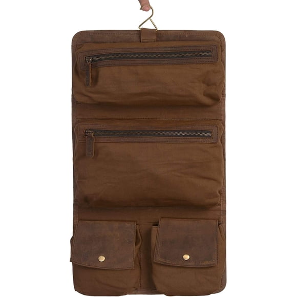Neceser colgante KomAlc Premium de piel de búfalo Travel