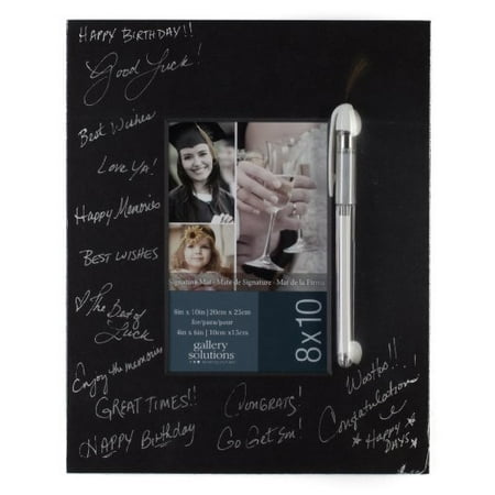 - Gallery Solutions Black Signature Mat with Pen, 8 by 10-Inch