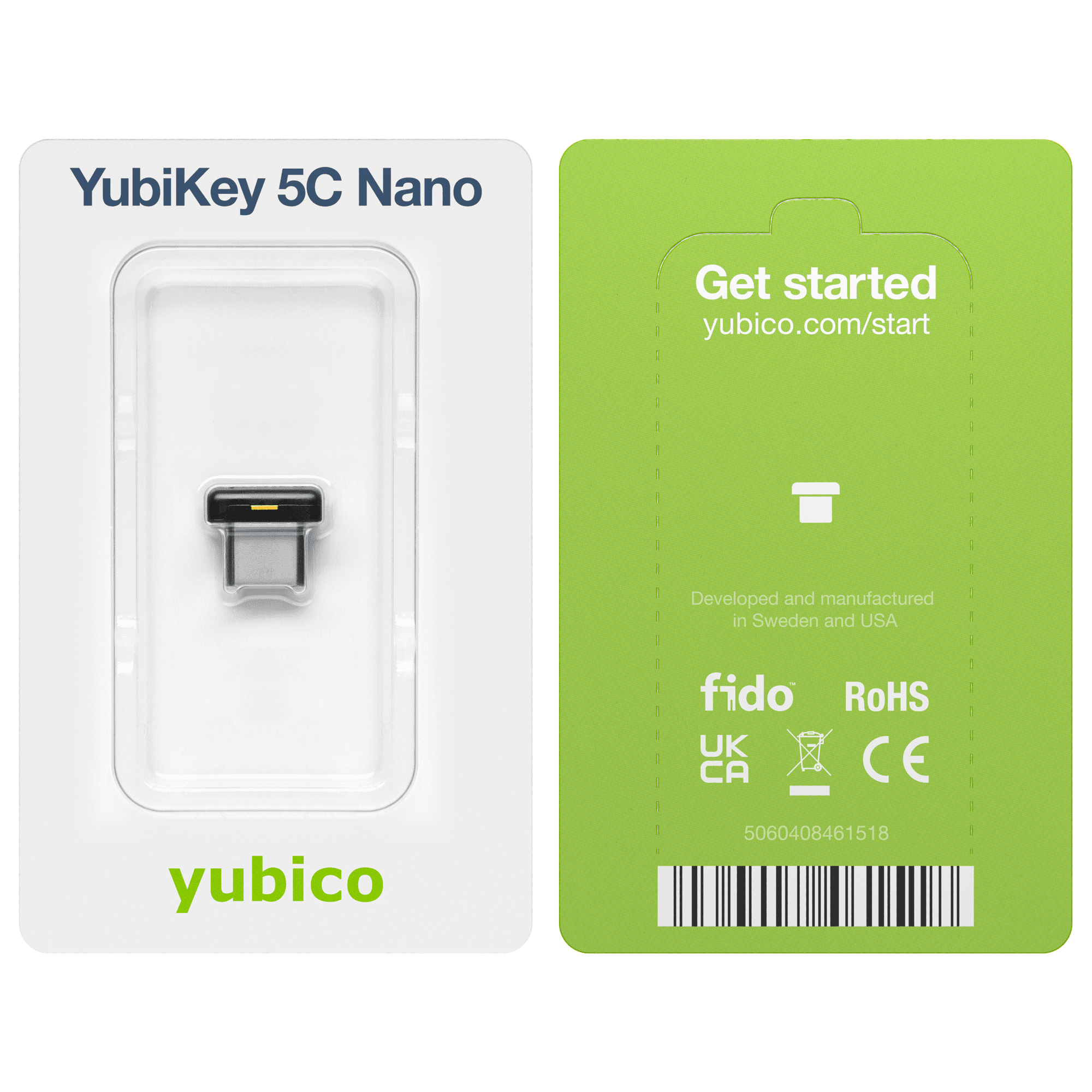 Yubico - YubiKey 5C - USB-C - 2ファクター認証セキュリティキー YubiKey 5C Nano - Net Universe Shop