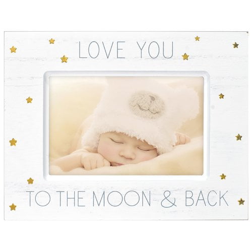 Malden Int Designs 4x6 Baby Picture Frame Love you to the moon & back