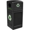 Commercial Zone Recycler 38 Gallon Black Recycling Bin