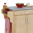 thumbnail image 2 of Homestyles Cuisine Cart Wood Kitchen Cart in Brown, 2 of 11