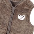 thumbnail image 6 of Toddler Girls Boys Sherpa Fleece Vest Lightweight Fall Winter Warm Sleeveless Outerwear Jacket with Pockets Fuzzy Cute Bear Jackets 3M-3T, 6 of 8