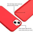 thumbnail image 3 of For Apple iPhone 15 6.1 inch Matte Simple Shockproof Protective Hybrid Case Cover Red, 3 of 4