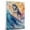 Alaskan Malamute, variant on Irish Wolfhound Dog Playing Surfboard Wall Stretched Canvas Size 8x12 – Irish Wolfhound Canvas Art for Dog Lovers, Surfboard Canvas Wall Decor
