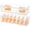 Clear+Yellow-2pack, variant on PETGLE Clear Craft and Art Supply Storage Organizer, Small Deep Strips Container with Lid for Makeup, Paint Brush, plastic straws, Tools, Crayon, Stackable (Clear-1pack)