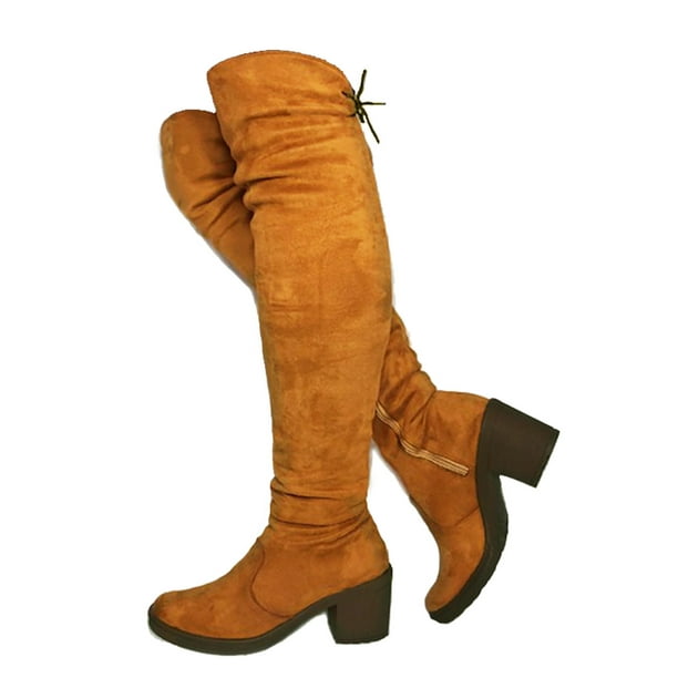 Bota Larga Para Mujer Maxi Bota Redonda Nyxmart NYXMART Botas Largas