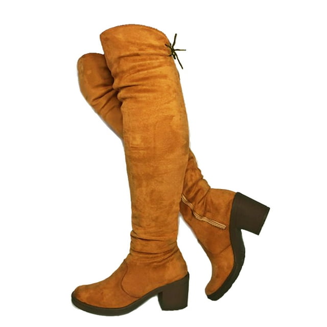 Bota Larga Para Mujer Maxi Bota Redonda Nyxmart NYXMART Botas Largas