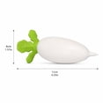 thumbnail image 3 of Radish Squishy Hand‑Squeezable Fidget Play Toy, Slow‑Rise Anxiety Relief Sensory Toy, Portable Decompression Toy for Boys Girls, Office Classroom & Celebration Gift(1PCS), 3 of 6