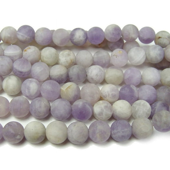6mm Lavender Amethyst Matte Round Beads ForJewelry Making