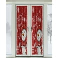 thumbnail image 2 of Snowman, Blackout Curtains, French Door Curtains for Door Window, Red White Christmas Winter Snowflake Privacy Drapery for Patio/Sidelight Doors, 1 Panel with Tieback, 54 x 72 Inches, 2 of 6