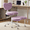 Violet, variant on Vacmaster Ergonomic Cross Legged Chair with Wheels,360° Swivel Meditation Chair,ADHD Chair, Criss Cross Desk Chair with Lumbar Support and Adjustable Stool, Flexible Design for Fidgety Sitters, Pink