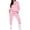 25#Pink, variant on 2 Piece Outfits For Women Sweatsuits Sets Hooded Tracksuit Long Sleeve Pullover Jogger Sweat Pants Set Blue M