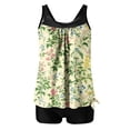 thumbnail image 2 of BRGZLK Tankini Swimsuits For Women Modest Vacation Boho High Waisted Fashion Printed 2 Piece Bathing Suits Swimwear with Shorts Beach, 2 of 4