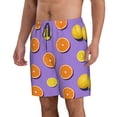 thumbnail image 2 of Naloa Yellow Lemon And Orange Men's Beach Shorts, Surfing shorts, Swim trunks, Quick Dry Swim Trunks for Surfing Beach Fun - XX-Large, 2 of 9