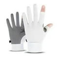 thumbnail image 2 of Gants de Protection Solaire Été Soie Glacée Gants de Cyclisme Gants de Conduite 2 Gants de Sport Sans Doigts pour Hommes Femmes Entraînement Gym Musculation Extérieur Taille m, 2 of 8