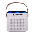 thumbnail image 4 of Supersonic IQ808WHT Mini Bluetooth Karaoke Speaker with Wireless Mic - White, 4 of 4