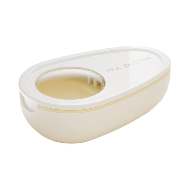Wmool Coupe-Pilules avec Boîte de Rangement Portable Mini Boîte à Pilules pour Comprimés'