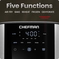thumbnail image 4 of Freidora de aire Chefman TurboFry 6 qt de acero inoxidable, 4 of 7
