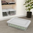 thumbnail image 2 of Sterilite 28 Qt Storage Box, Stackable Plastic Container, Home Organizer, White, 30 Pack, 2 of 6