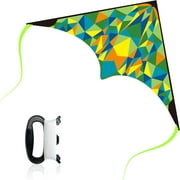 Phobby Delta Kites for Kids & Adults, Easy to Fly Kites Made of 210T High-Density Cloth (Green)
