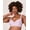 Purple Mauve Swirl, variant on Women's Comfort Revolution Shaping Wireless Smoothing Bra 3463 Color: White Swirl Size: 36