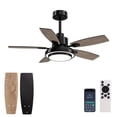 thumbnail image 1 of Ventilador de Techo Fanbliss 107 cm con Luz y Control Remoto, Negro, 1 of 9