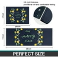 thumbnail image 6 of Lemon Kitchen Rugs Set 2 Piece Colorful Spring/Summer Lemon Floral Leaves Decorative Rugs for Kitchen Low-Profile Floor Mats Decorations for Home Kitchen (17"x48"+17"x24" Navy Blue Rugs), 6 of 6