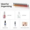 thumbnail image 3 of NIUBEE 24 Inch Acrylic Nail Polish Organizer Rack Wall Mount, 6 Shelves Clear Makeup Container Holder Box, Holds Up to 180 Bottles, Paint Organizer Storage Rack Multi-Purpose, Acrylic Floating Shelve, 3 of 9